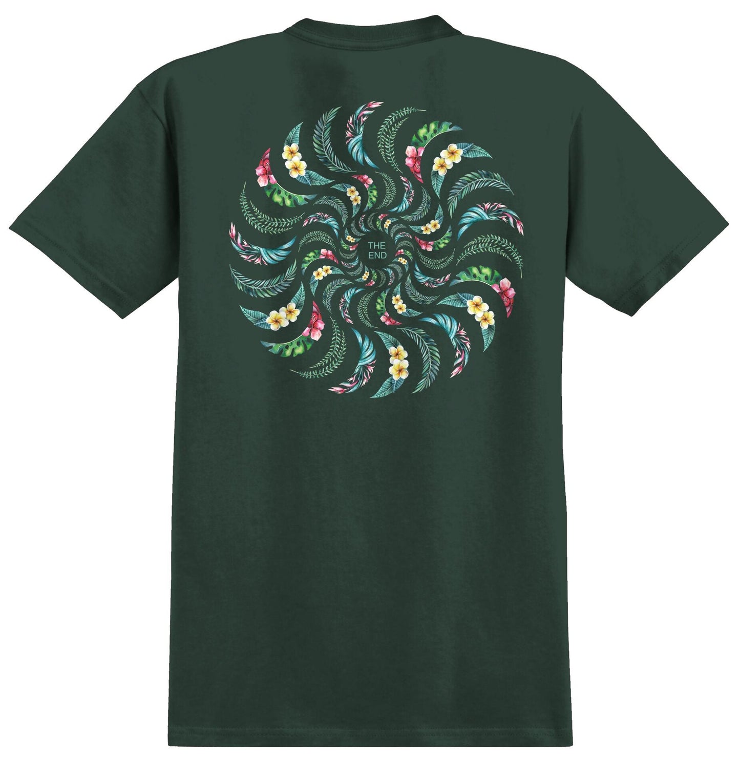 Spitfire Floral Classic Swirl Forest Green S/s Shirt
