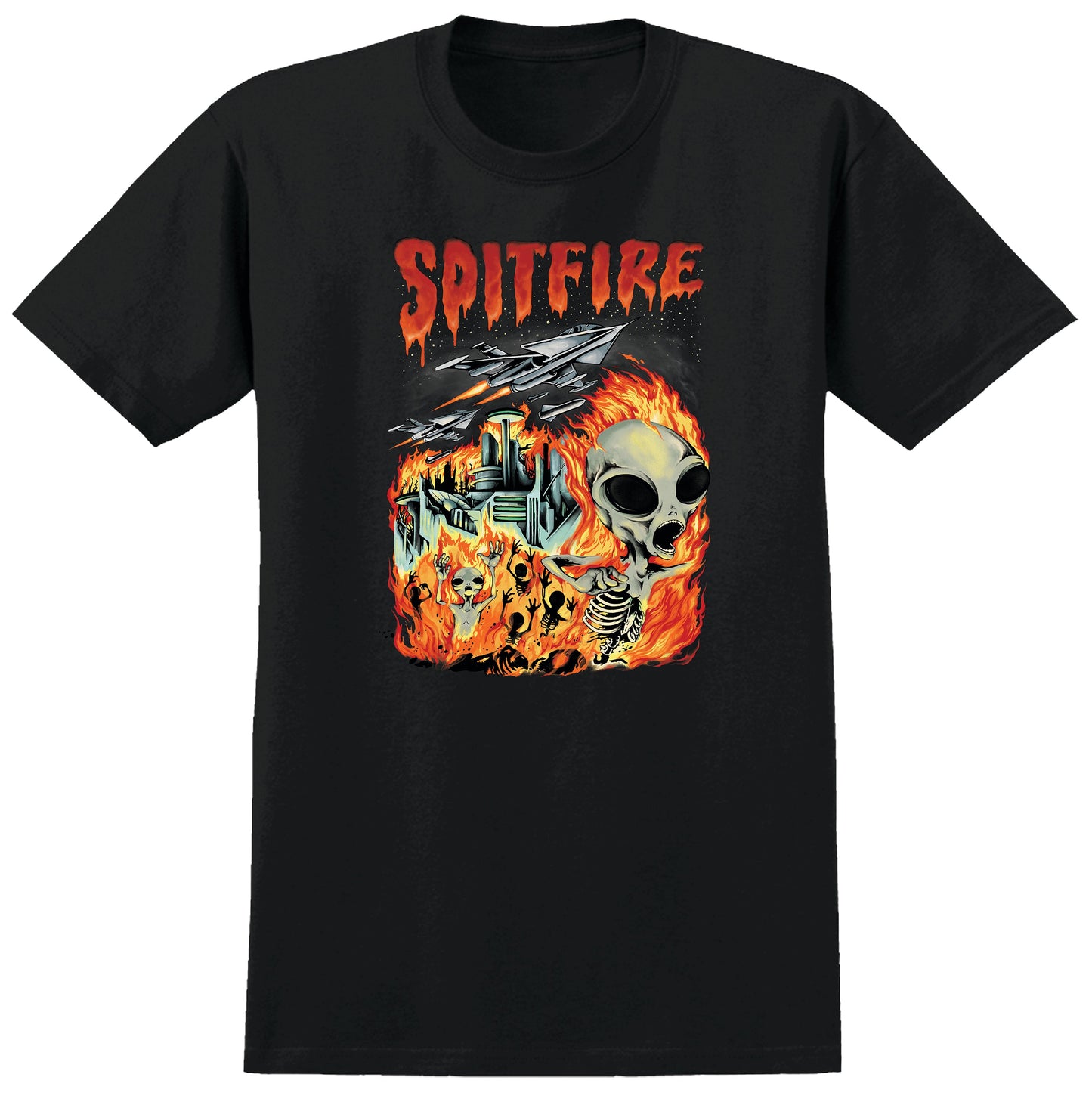 Spitfire Invasion Black S/s Shirt