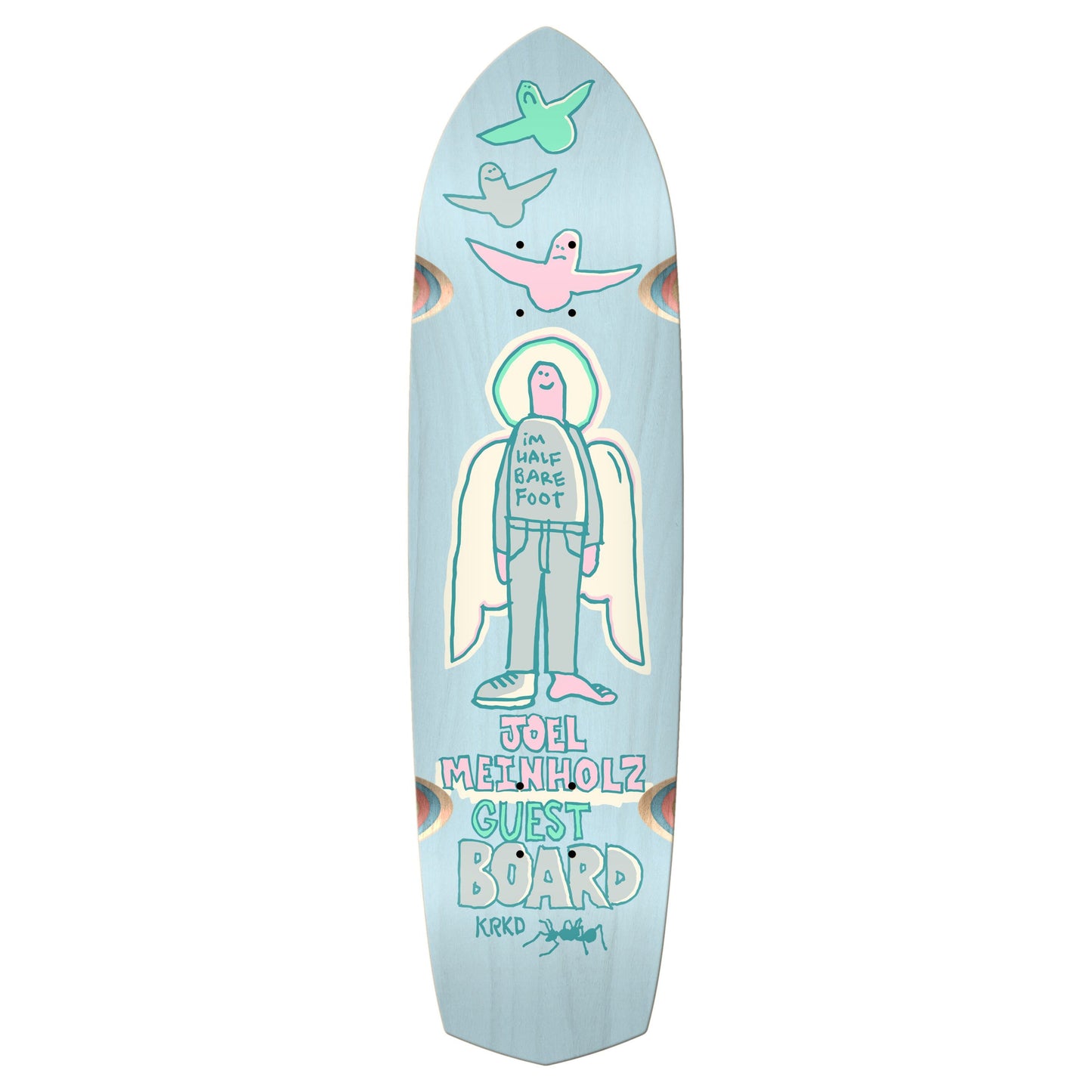 Krooked Joel Meinholz -  Guest Pro - Zig Zagger - 8.62" Lt. Blue Skateboard Deck