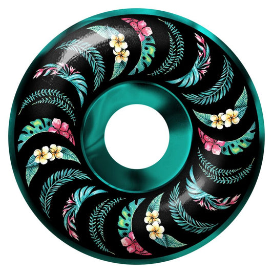 Spitfire F4 99a Floral Classic Teal Black Swirl 53mm Wheels