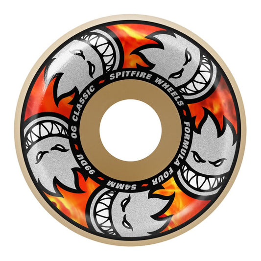 Spitfire F4 99a Multiball OG Classic Formula Four Natural 54mm Wheels