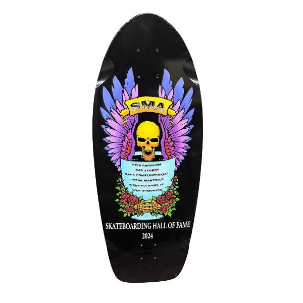 SMA Hall of Fame Shof Shape Skateboard Deck - 11″ Black Dip - Bow Shock Marketplace
