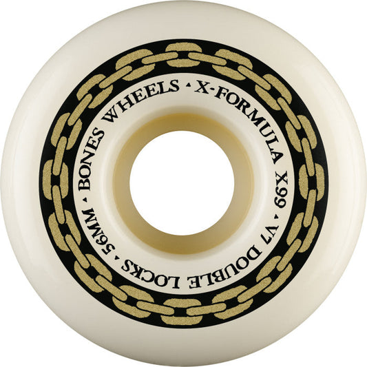 Bones Wheels X-Formula XF V7 Double Lock 56mm 99A Skateboard Wheels
