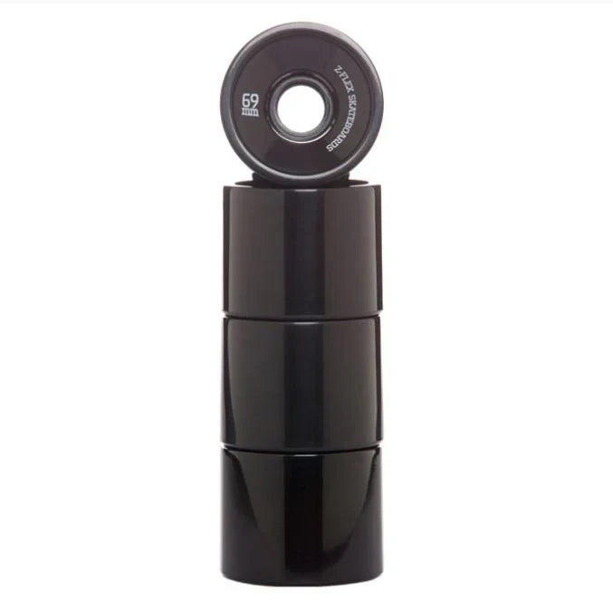Z-Flex V2 Solid Black 69mm 83a Cruiser Skateboard Wheels