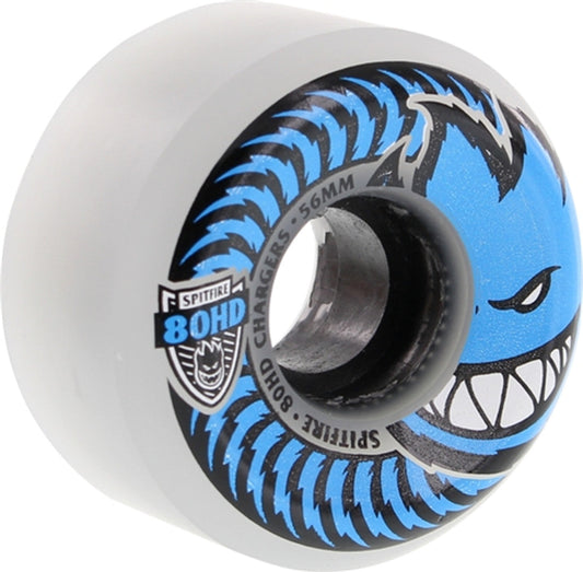 Spitfire Wheels 80HD Charger Conical 56mm - Clear/Blue (Set of 4) - Bow Shock Marketplace