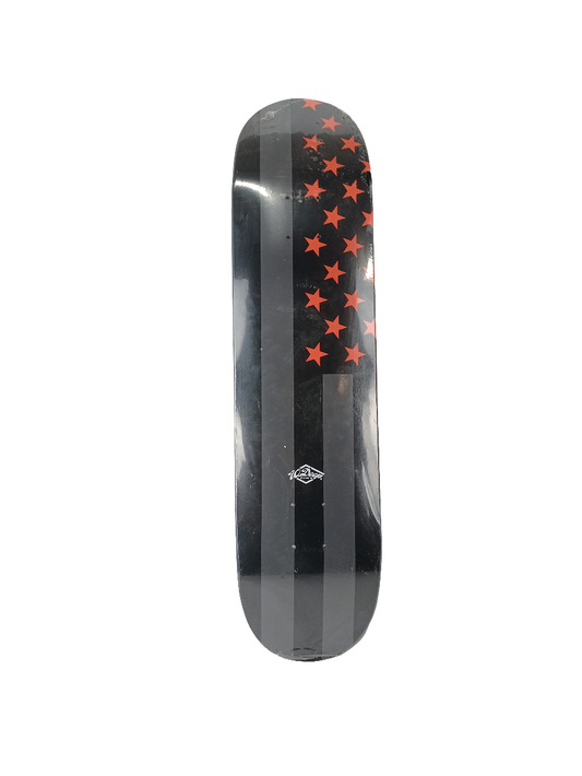 10 Deep Stars Flag Black Red Size 7.75 Vintage NOS Deck