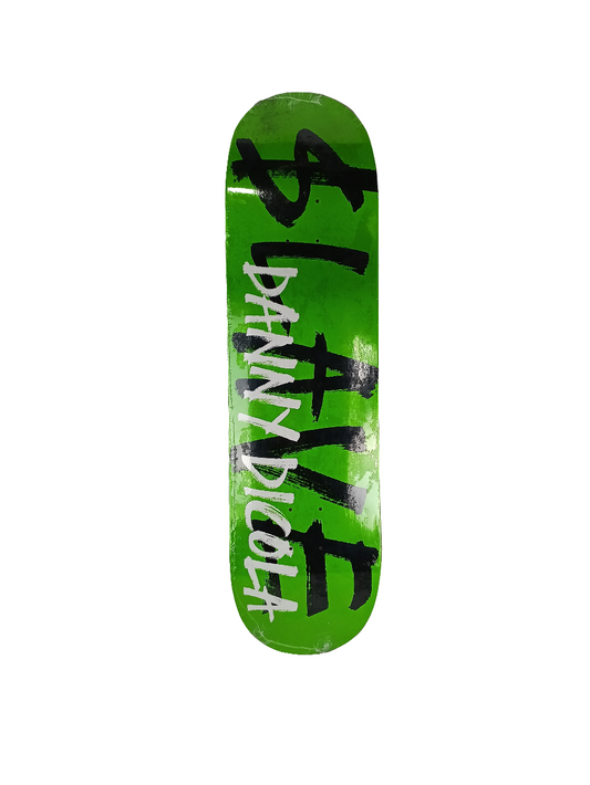 Slave Danny Dicola Black Green White Size 8.4 Vintage NOS Deck