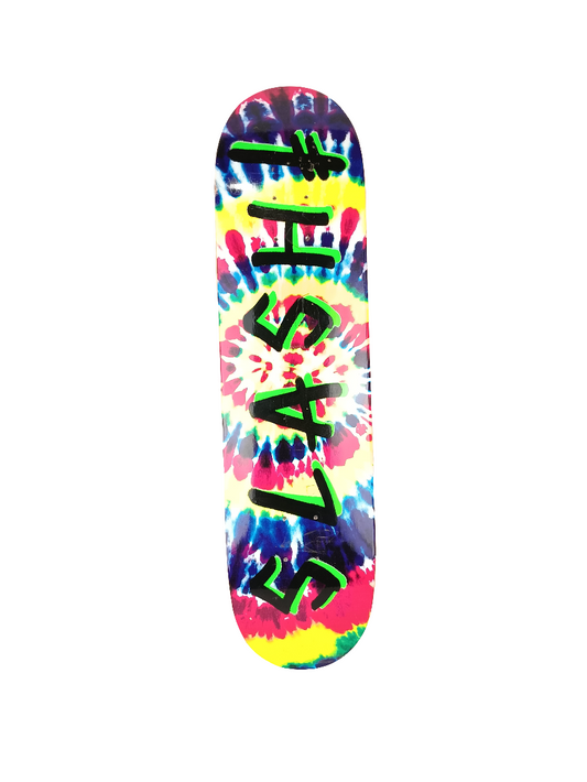 Deathwish Slash Tie Dye Watercolor Burst Size 8.0 Vintage NOS Deck RP