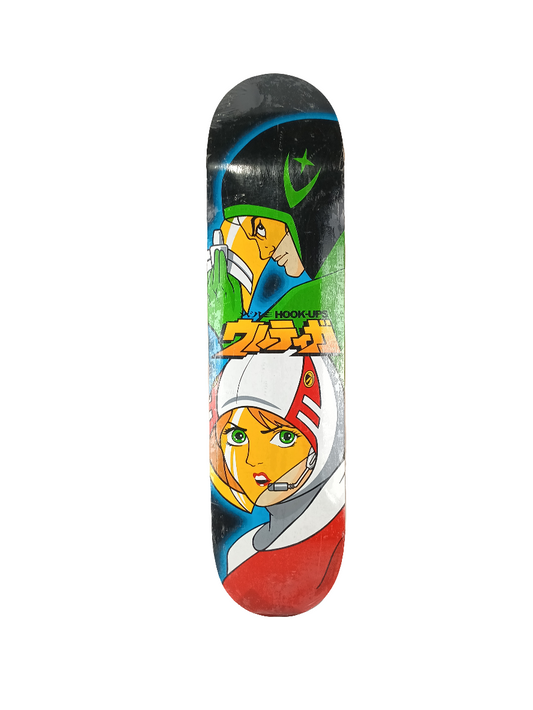 Hook Ups Original Superheroes Black Green Red Size 7.9 Vintage NOS Deck