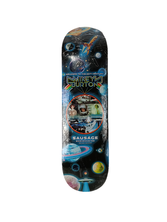 Sausage Skateboards Mikey Burton Starship Size 9.0" Vintage NOS Deck