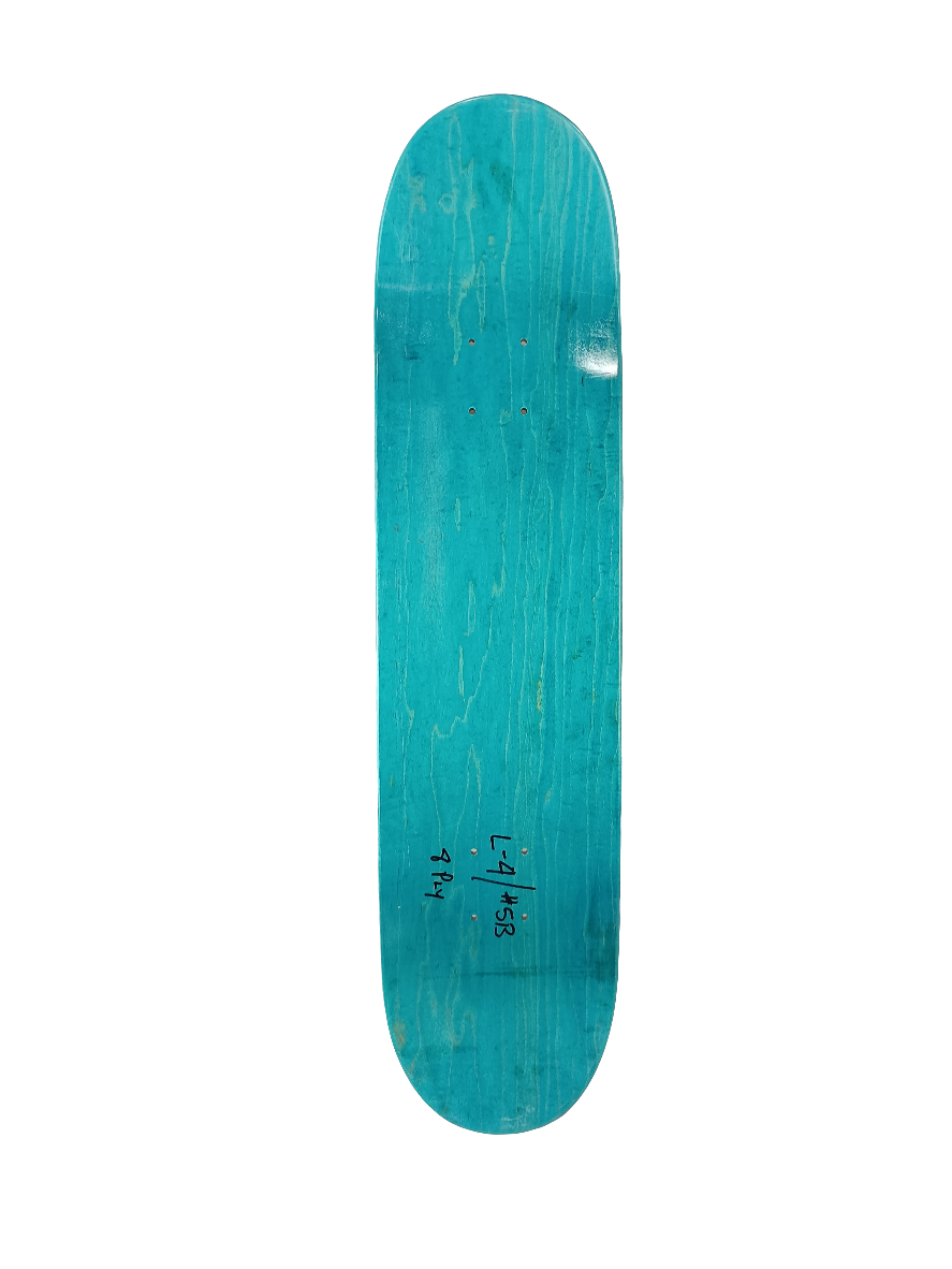 Almost Chris Haslam Autographed Stars Gold Foil Green Grey Size 7.78" Vintage NOS Deck