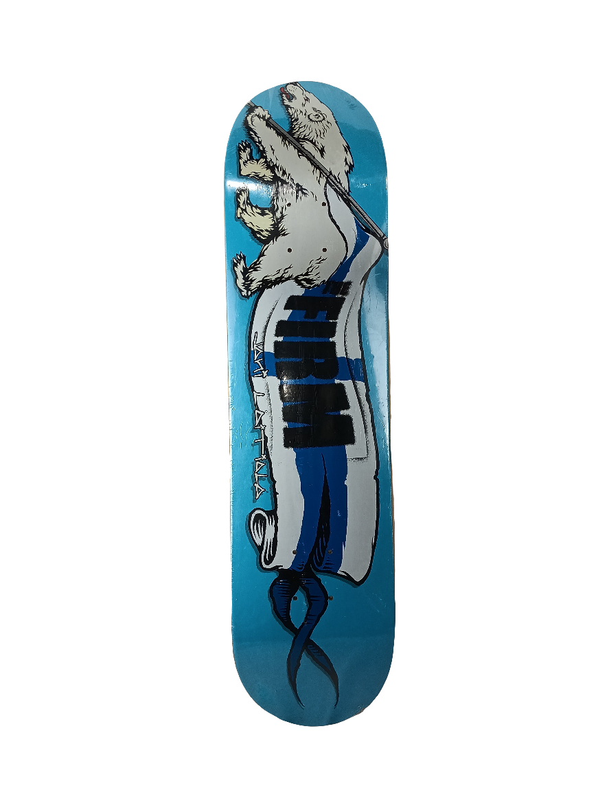 The Firm Jani Laitiala Polar Bear Flag Blue White Black Size 7.8" Vintage NOS Deck