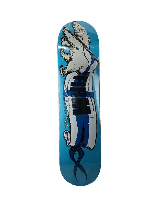 The Firm Jani Laitiala Polar Bear Flag Blue White Black Size 7.8" Vintage NOS Deck