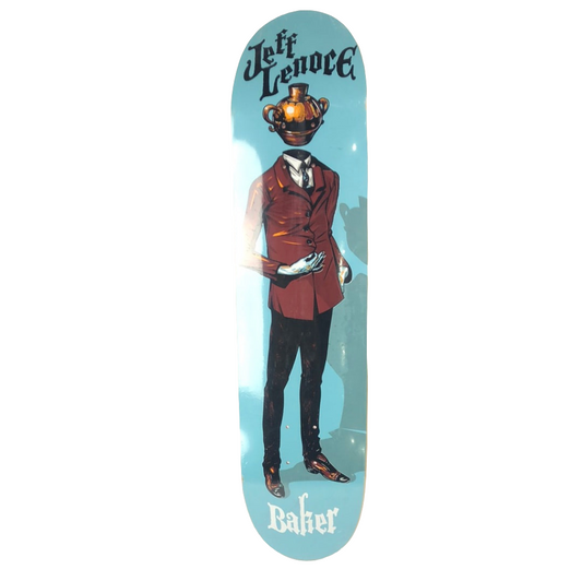 Baker Jeff Lenoce Artsy Fartsy Series Pot Head 2007 Blue/Maroon 7.8'' Skateboard Deck - Bow Shock Marketplace