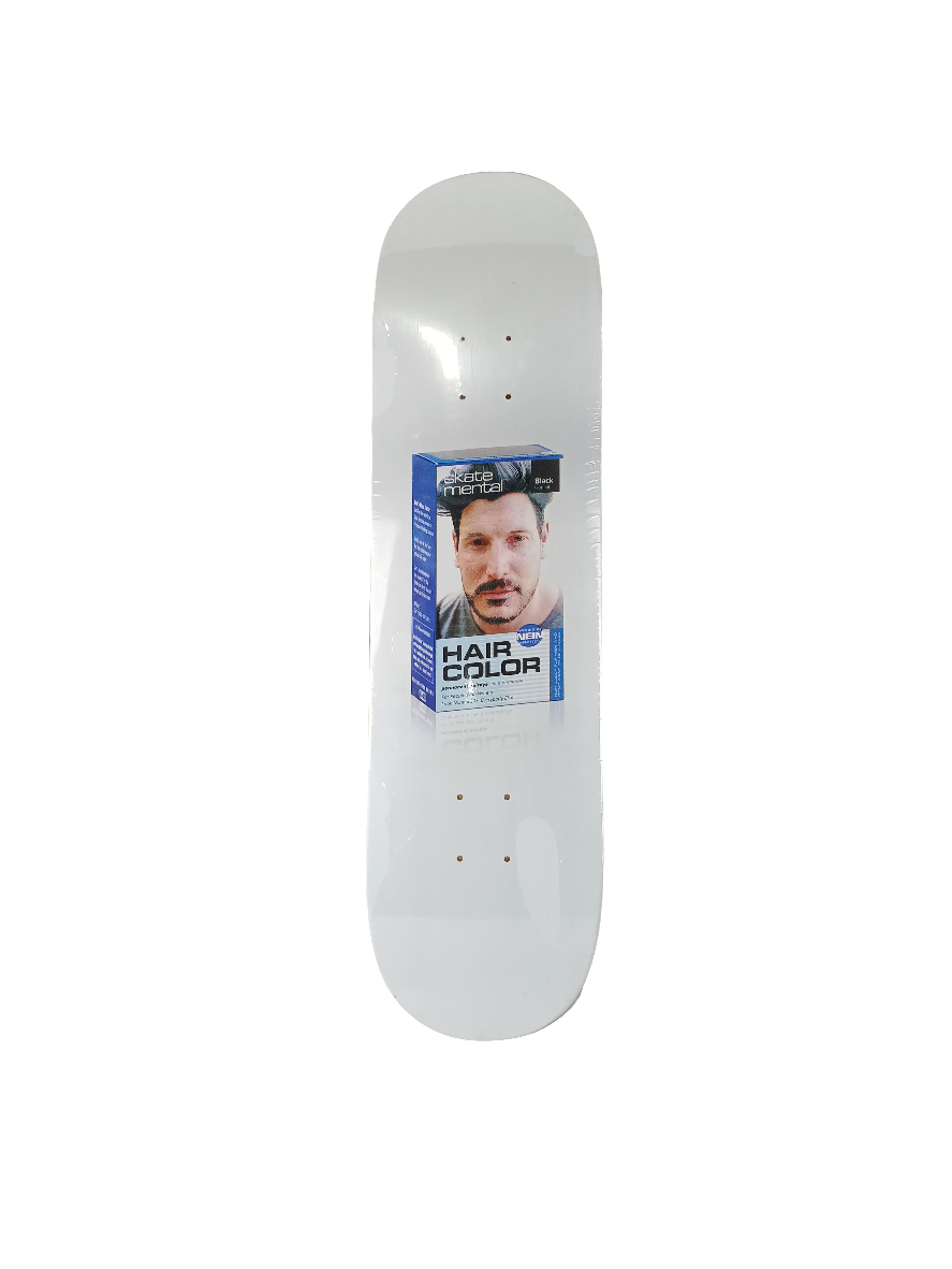 Skate Mental Wieger Van Wageningen Hair Dye Graphic White Size 8.5 Skateboard Deck