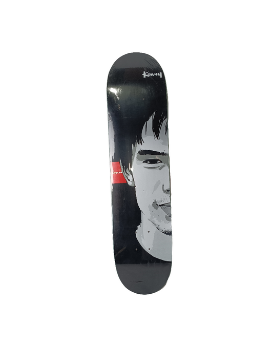 Chocolate Kenny Anderson Kenny Portrait Black Grey White Size 7.5 Vintage NOS Deck