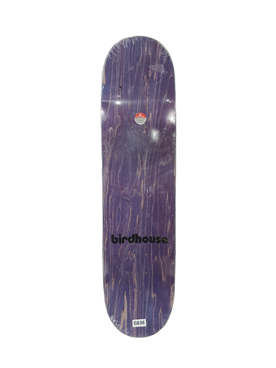 Birdhouse Tony Hawk Stripes Metallic Red Foil Black White Size 8.38 Vintage NOS Deck