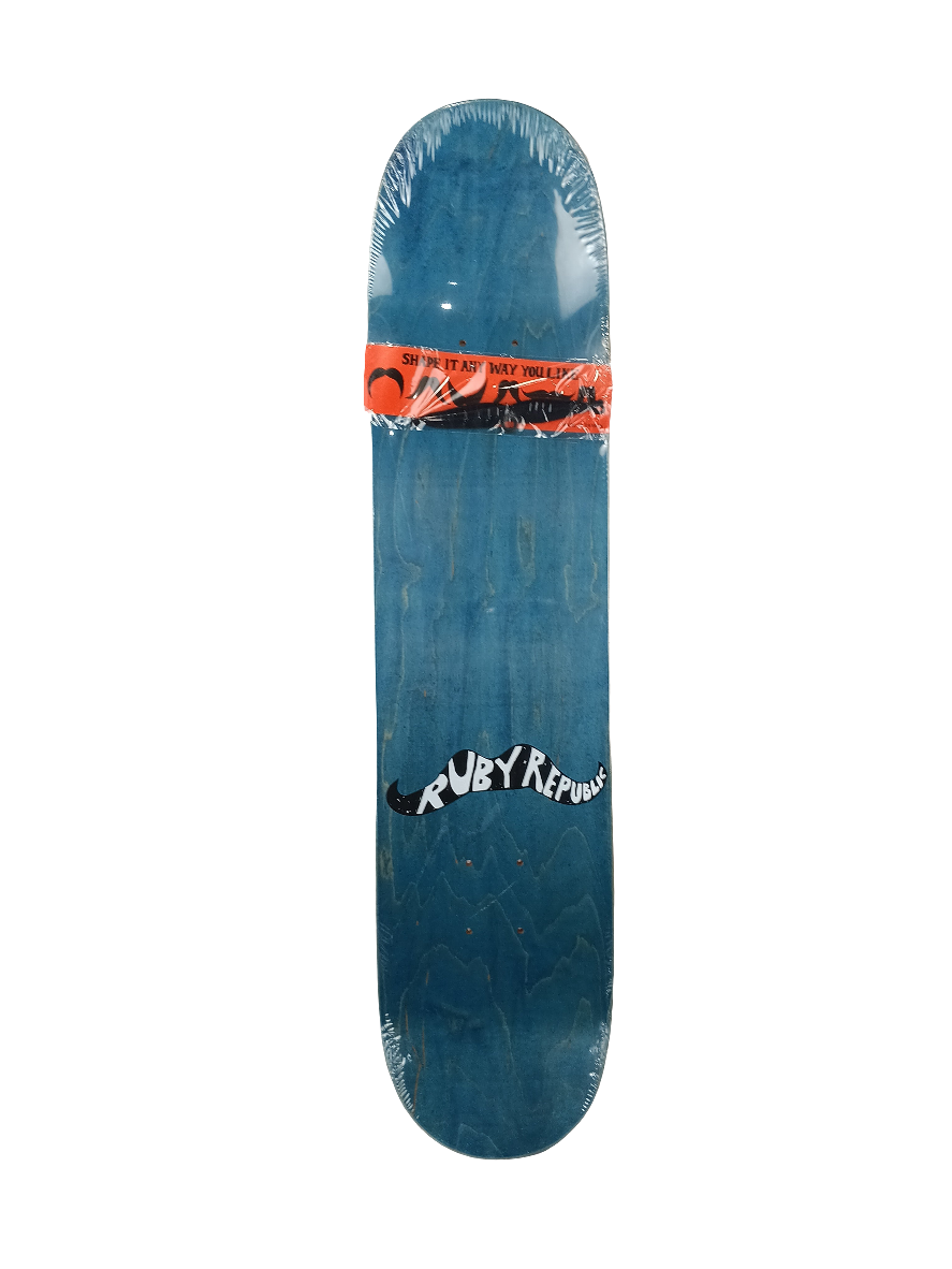 Ruby Republic Brad Staba Rad Graphic Black Pink Yellow Size 7.5 Skateboard Deck