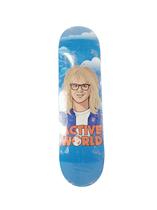 Active Waynes World Garth Algar Blue White Red Size 8.3 Vintage NOS Deck