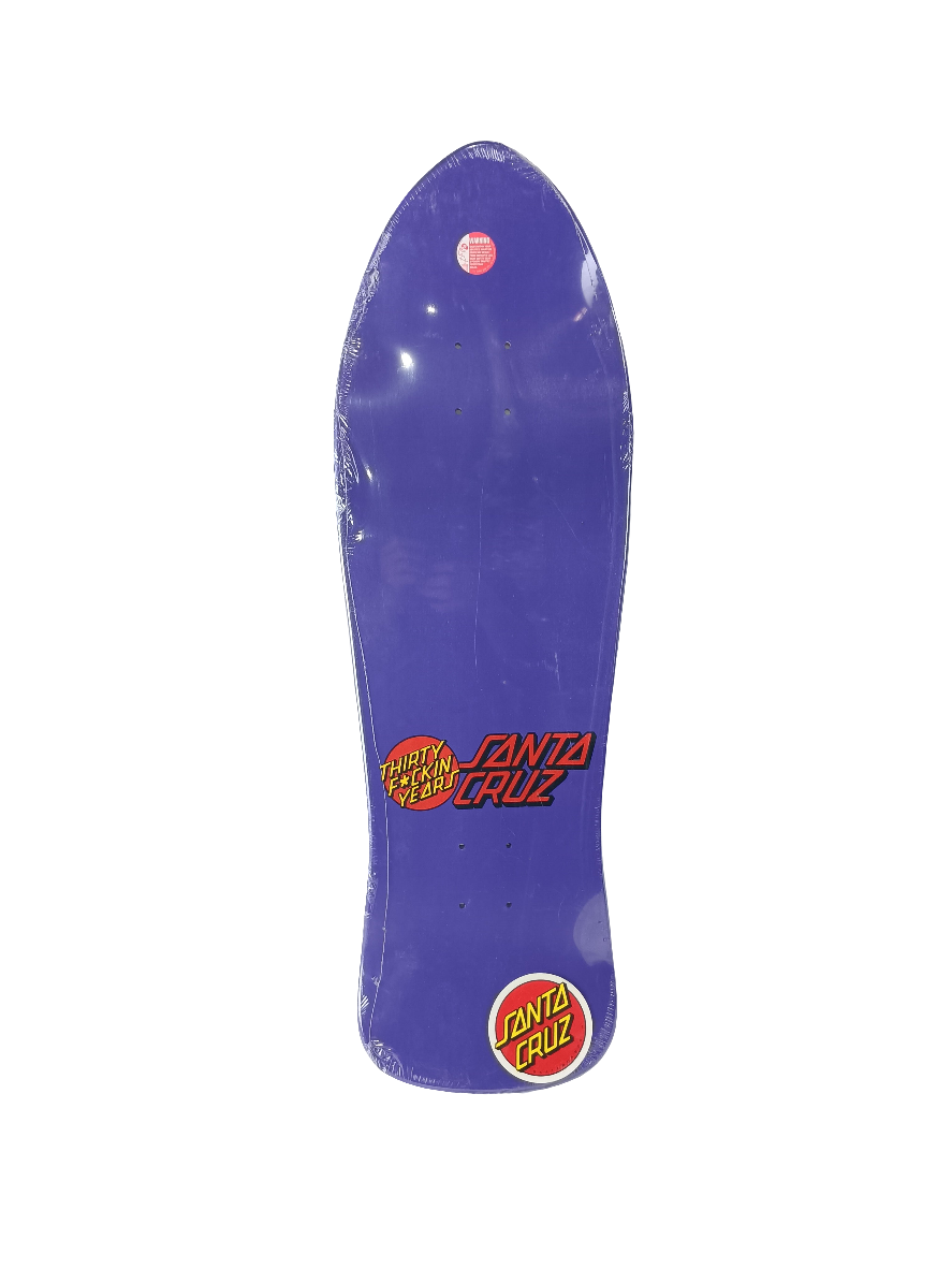 Santa Cruz Eric Dressen Roses 30th Anniversary Purple Multi Size 10" X 32" Vintage NOS Deck