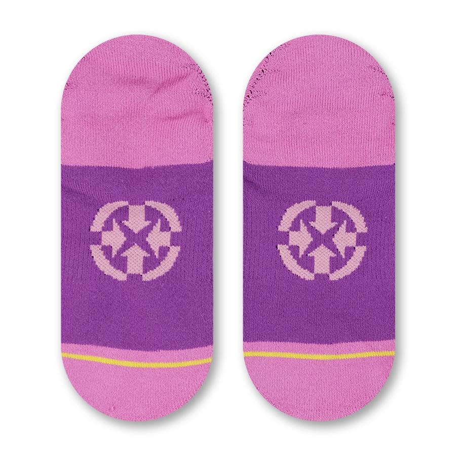 Floral No Show Sock With Art By Bad Otis Link