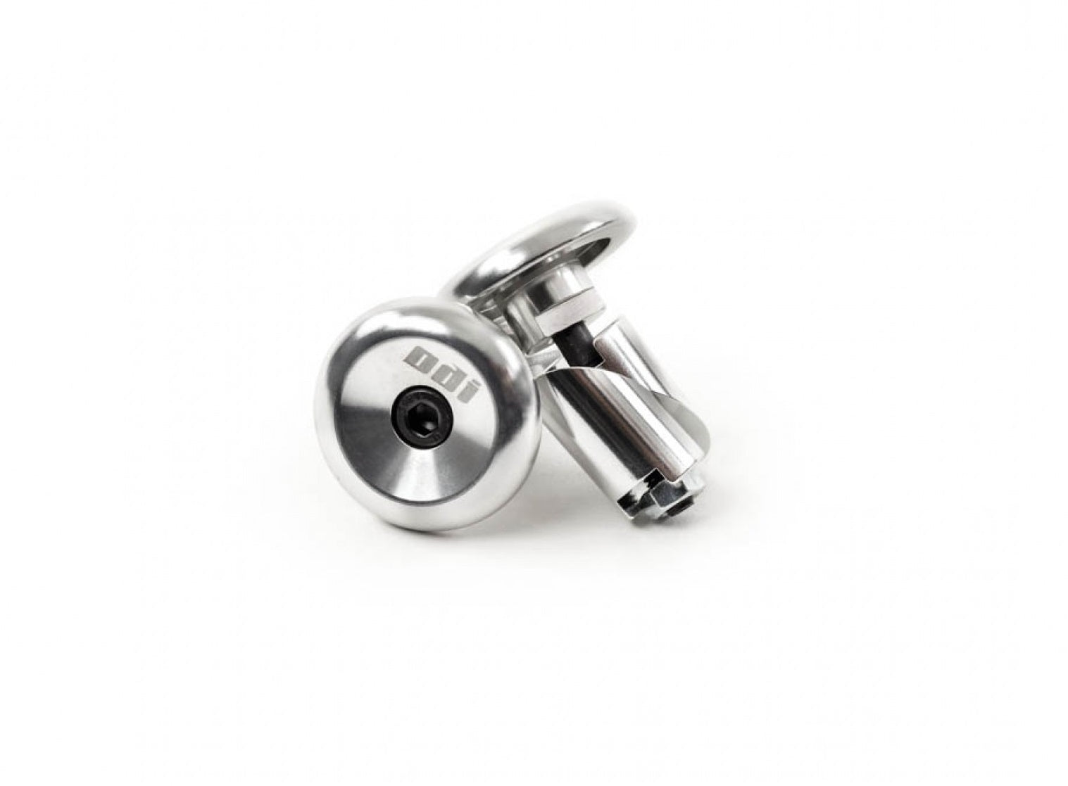 ODI Aluminum Bar End Plug - Silver - Bow Shock Marketplace