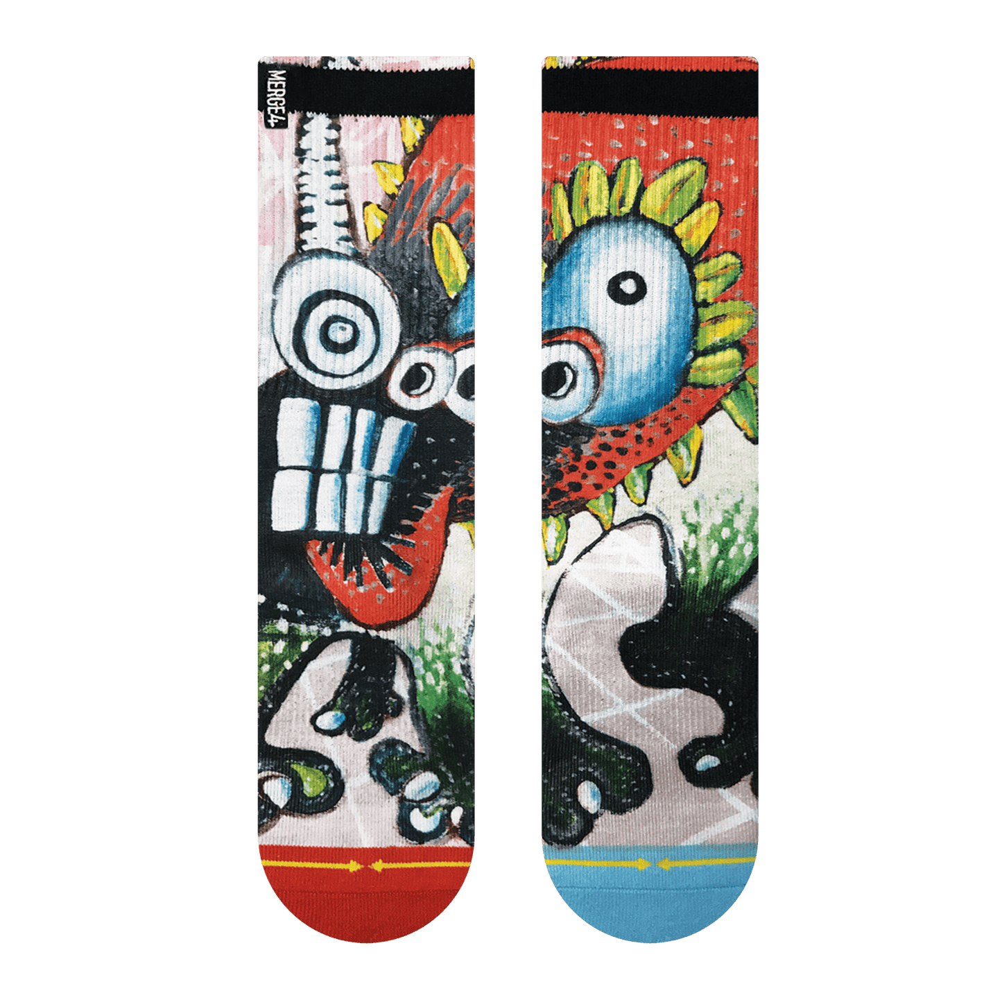 Barney Monster Crew Socks