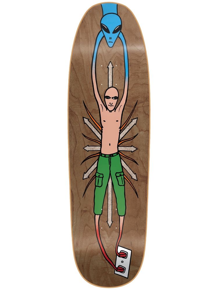 New Deal Mike Vallely Alien Brown [Autographed] Skateboard Deck