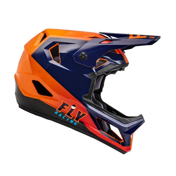 Fly Racing Rayce Full Face Helmet - Navy/Orange/Red - Bow Shock Marketplace