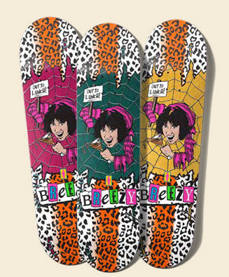 GIRL GEERING "OUT TO LUNCH" 8.5" SKATEBOARD DECK - Bow Shock Marketplace