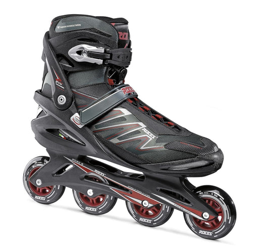 Roces Big ZYX Inline Skates Complete - Black/Crimson Red - Bow Shock Marketplace