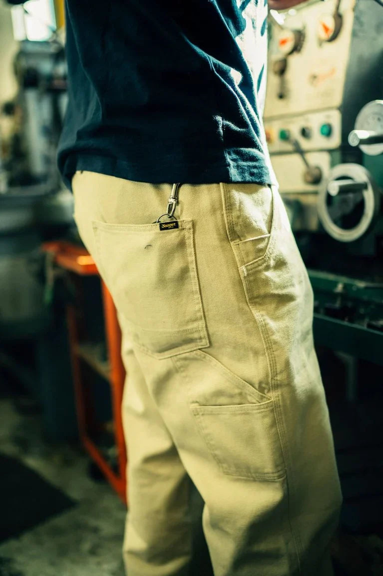 Seager Bison Canvas Stone Regular Fit Pants
