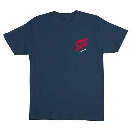 Santa Cruz Stranger Things Eddies Slasher Blue Dusk Heavyweight S/s Shirt