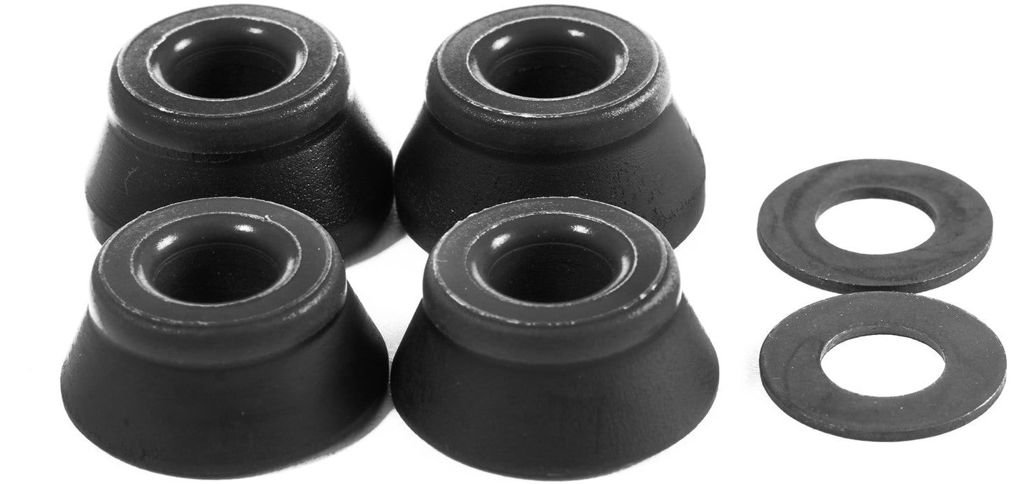 Bones Hardcore Hard Bushings 96a - Black/Black (Set of 4) - Bow Shock Marketplace