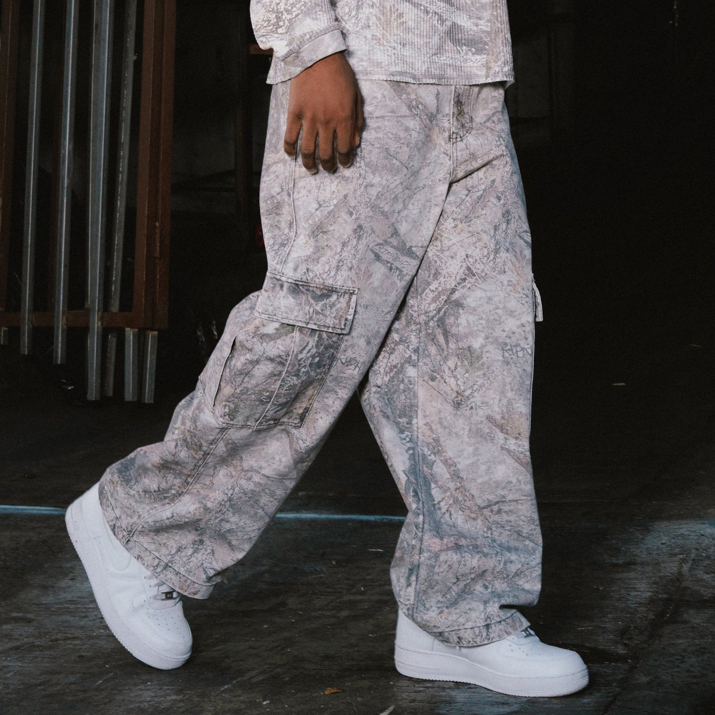 Nerm Tree Camo Extra Wide Cargo Pants (Nerm Tree Camo)