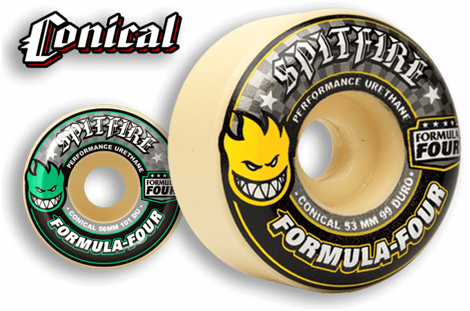 SpitFire F4 Conical 52mm 99a Skateboard wheels