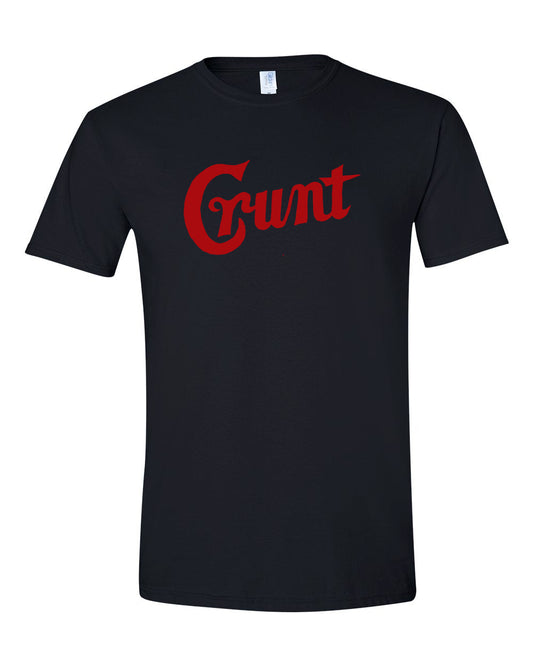 CRUNT "Logo" T-Shirt with Trance Syndicate back logo - Bow Shock Marketplace