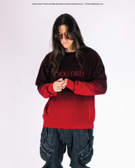 Welcome X Dark Souls You Died Knit Sweater