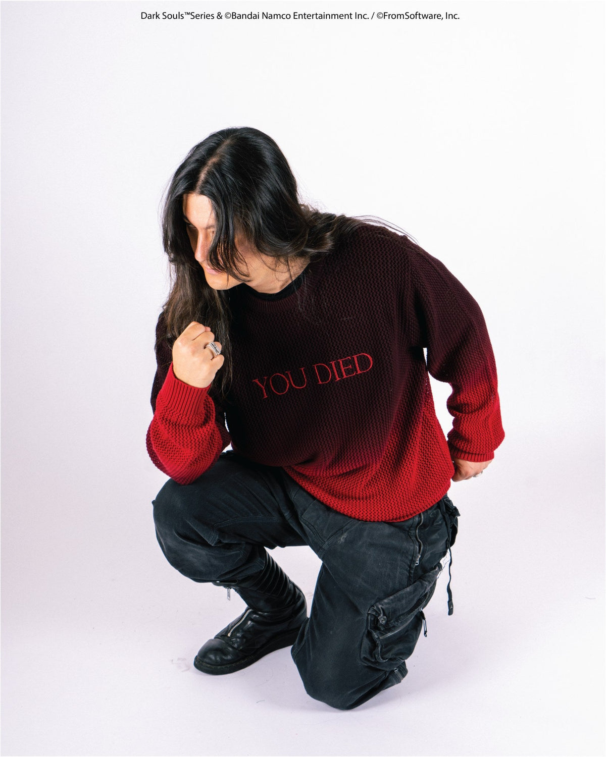 Welcome X Dark Souls You Died Knit Sweater