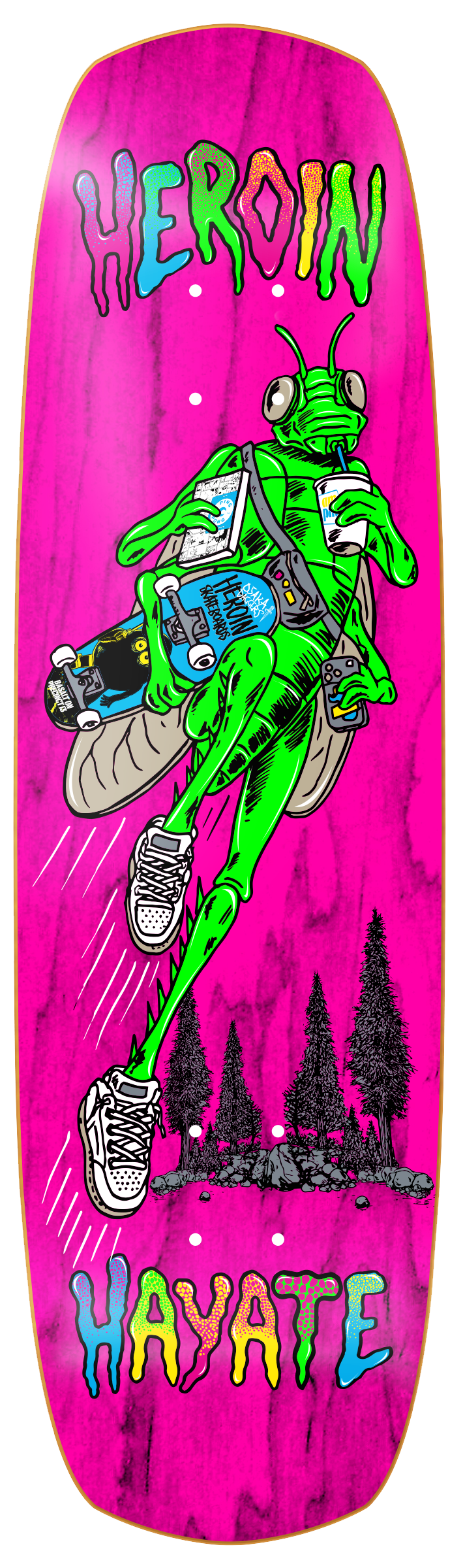 Heroin Hayate Bug 8.88" Skateboard Deck