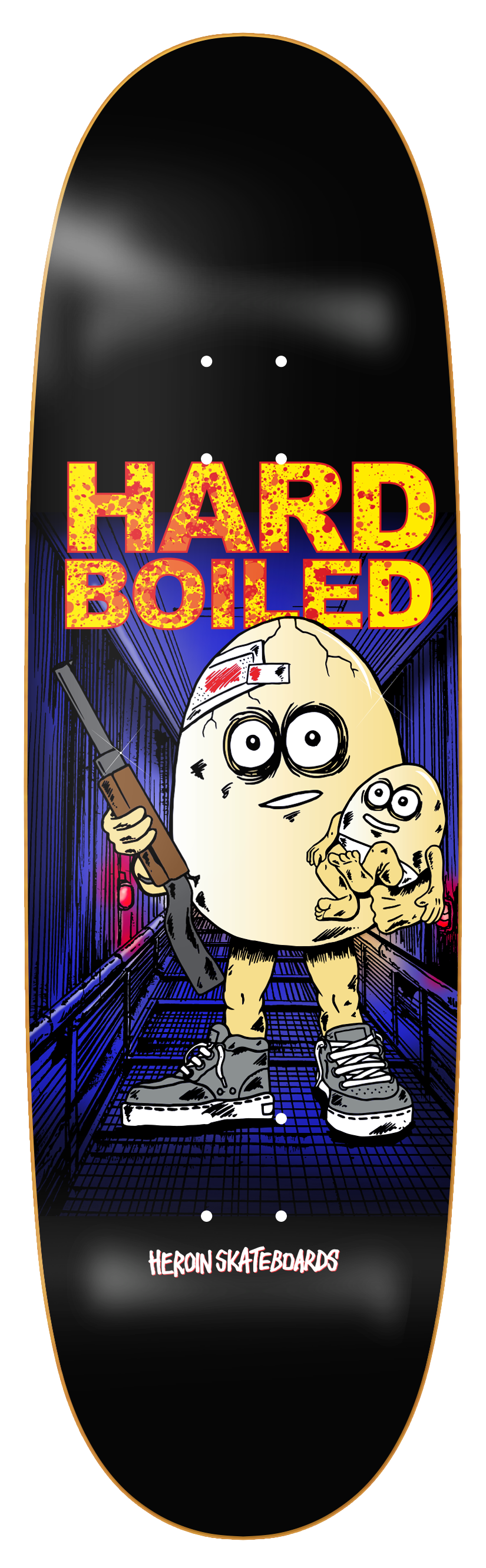 Heroin Hard Boiled Egg 9.25" Skateboard Deck