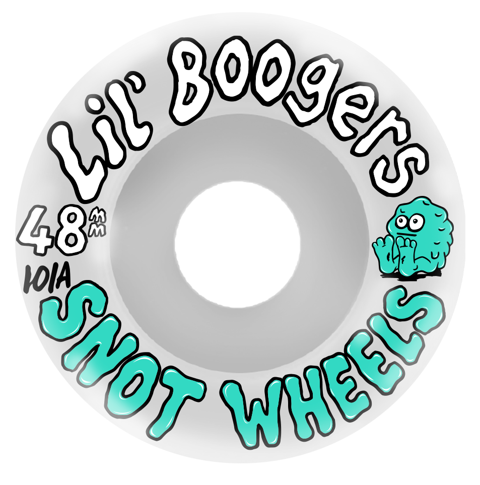 Snot "Lil Boogers" White 48mm 101A Skateboard Wheels