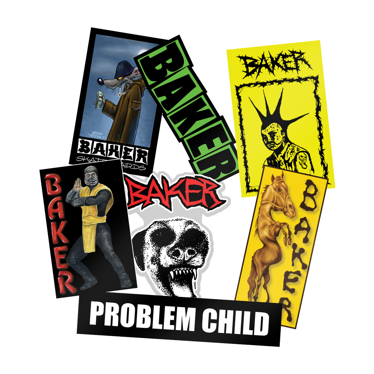 Baker "Crud Life" Sticker 7 Pack