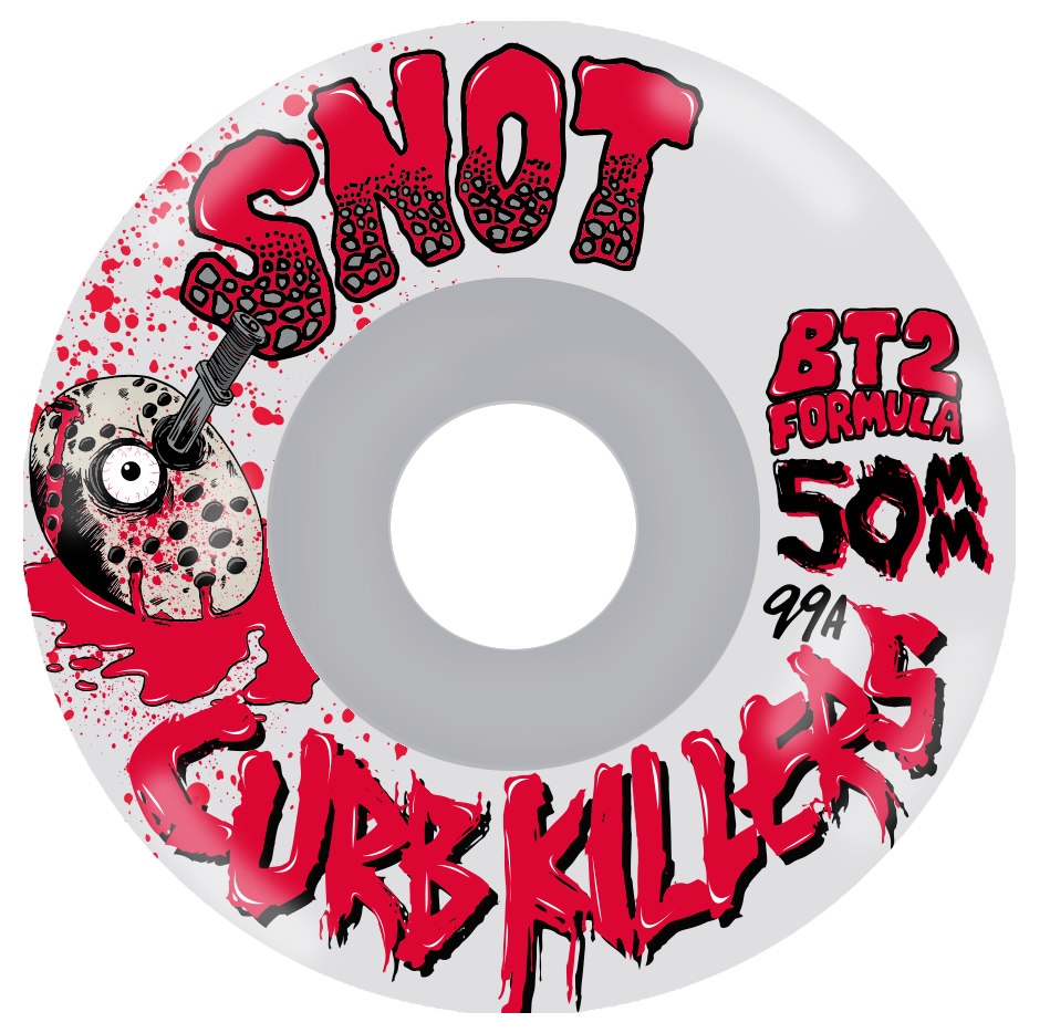 Snot "Curb Killer" Clear 50mm 99A Skateboard Wheels