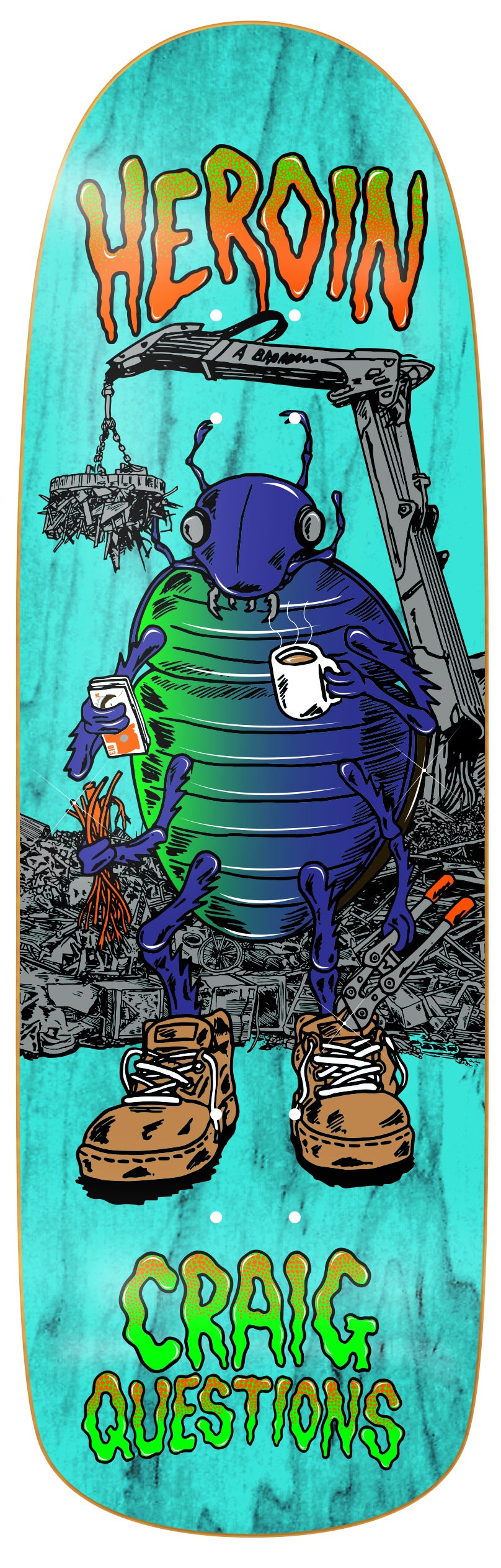 Heroin Craig Questions Bug 9.6" Skateboard Deck
