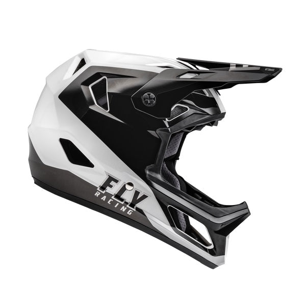 Fly Racing Rayce Full Face Helmet - Black/White - Bow Shock Marketplace