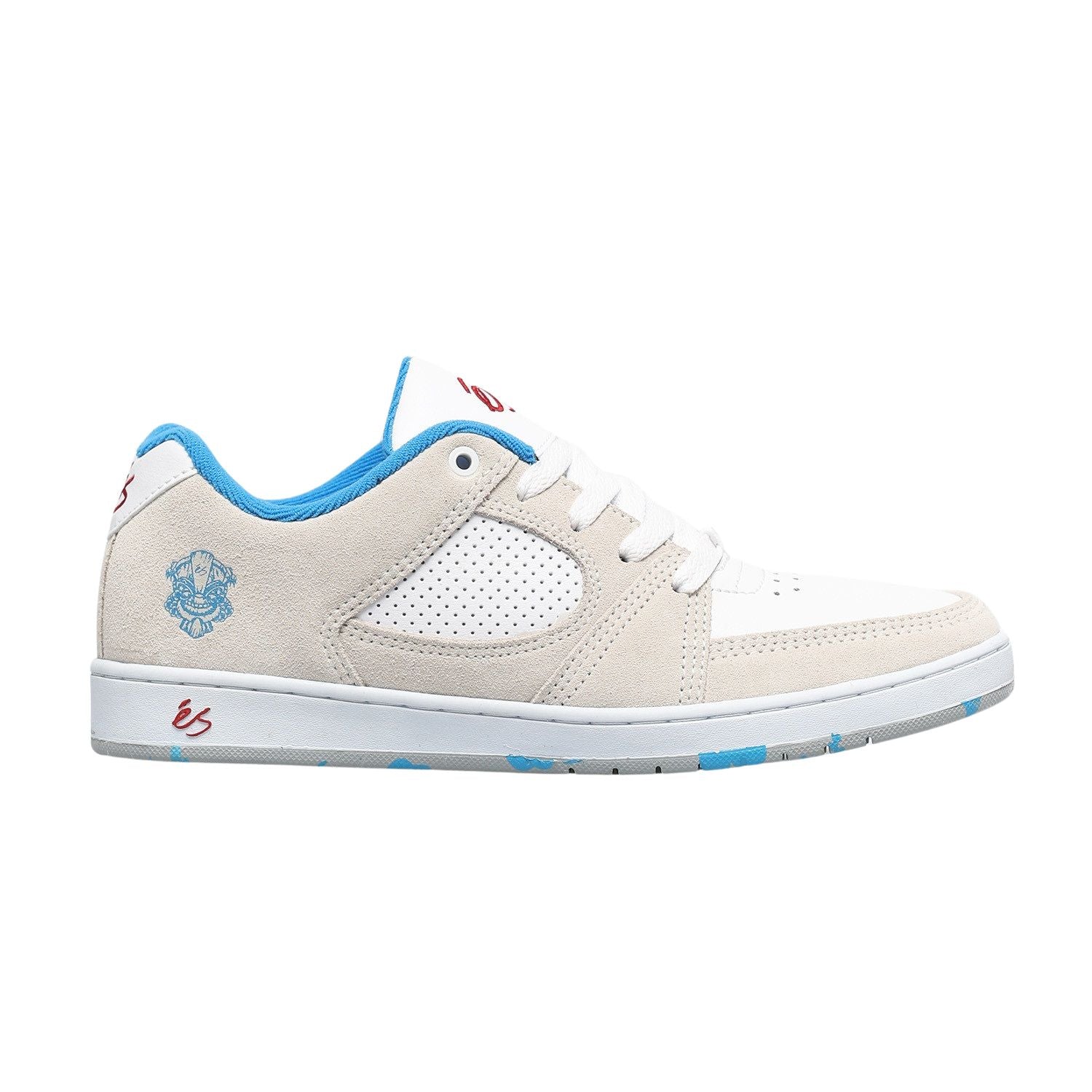 éS Shoes Accel Slim - White/Blue/Red - Bow Shock Marketplace