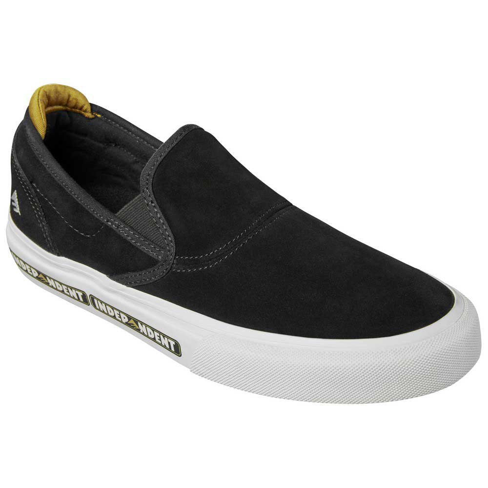 Emerica Shoes Wino G6 Slip-On Youth X Independent - Black - Bow Shock Marketplace