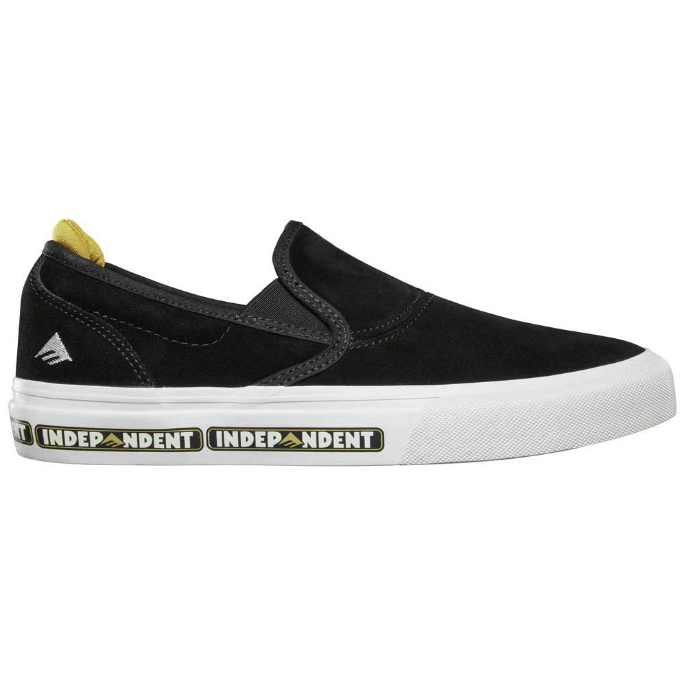 Emerica Shoes Wino G6 Slip-On Youth X Independent - Black - Bow Shock Marketplace