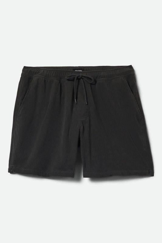 Brixton Everyday Vintage Black Corduroy Shorts